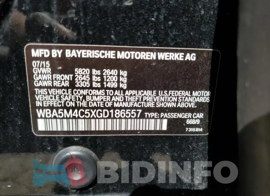 WBA5M4C5XGD186557 Photo# 12
