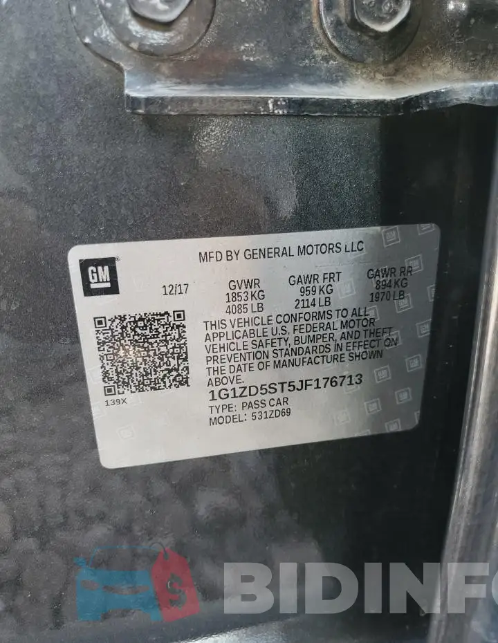 1G1ZD5ST5JF176713 Photo# 12