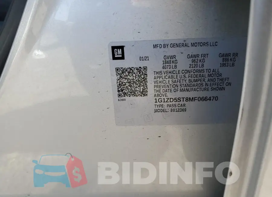 1G1ZD5ST8MF066470 Photo# 12