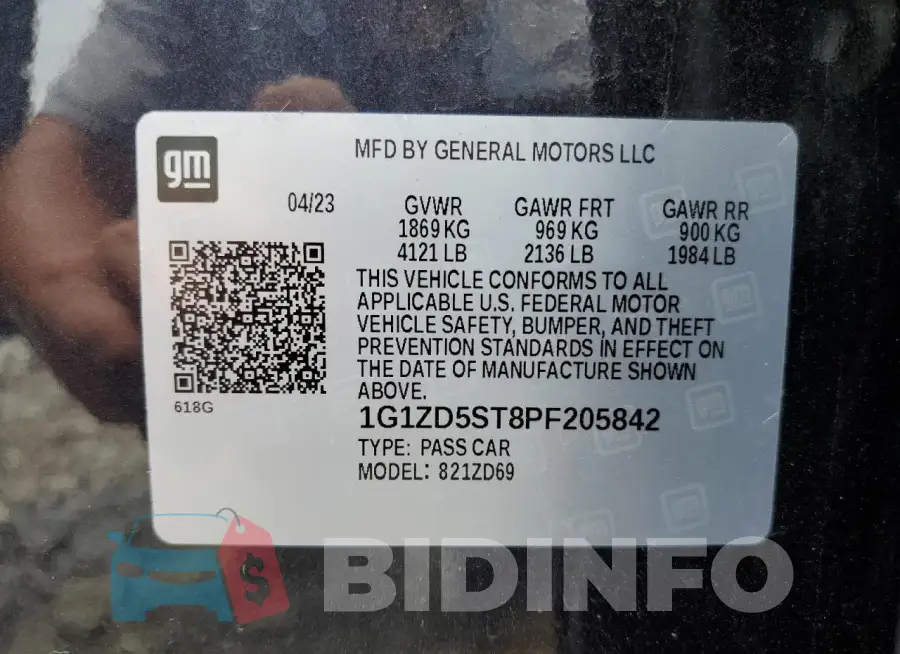 1G1ZD5ST8PF205842 Photo# 13