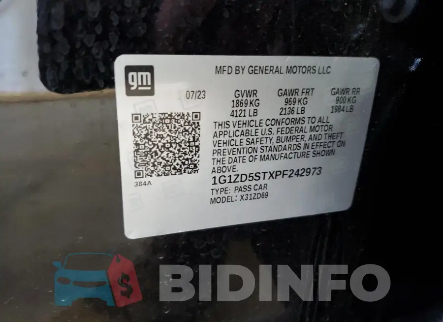 1G1ZD5STXPF242973 Photo# 12