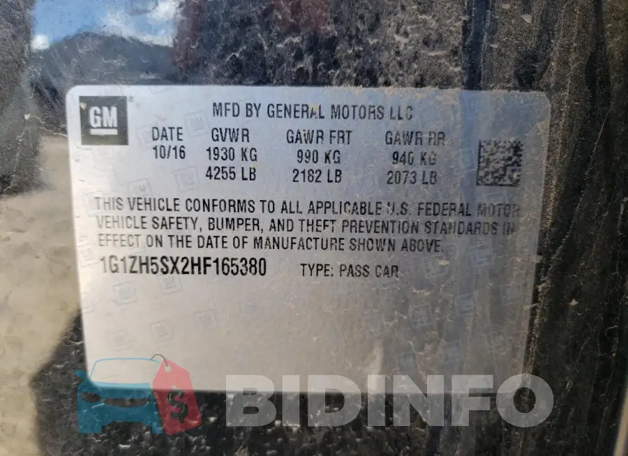 1G1ZH5SX2HF165380 Photo# 12