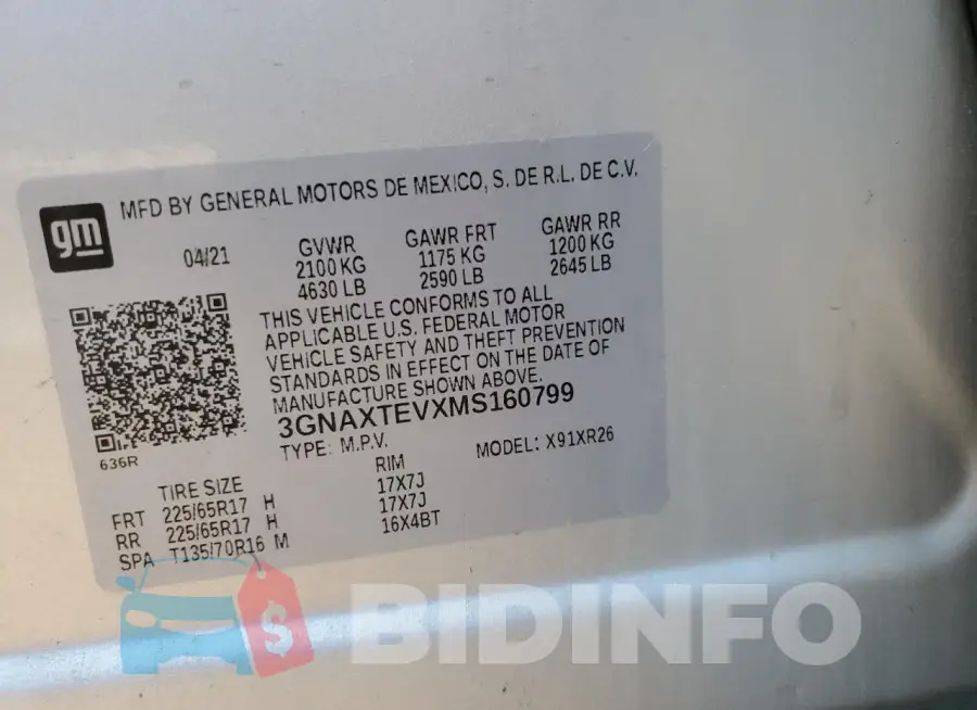 3GNAXTEVXMS160799 Photo# 13