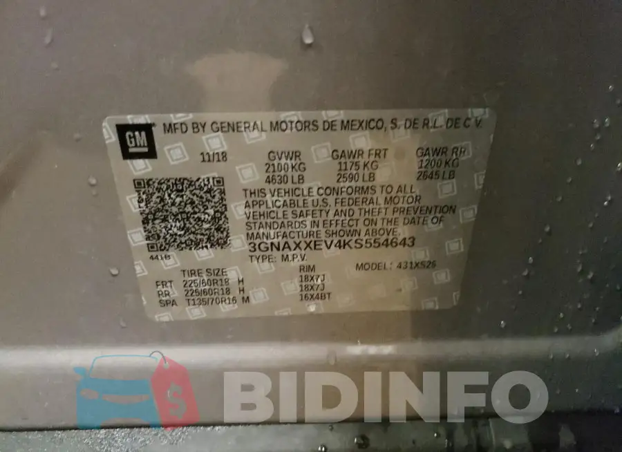 3GNAXXEV4KS554643 Photo# 12