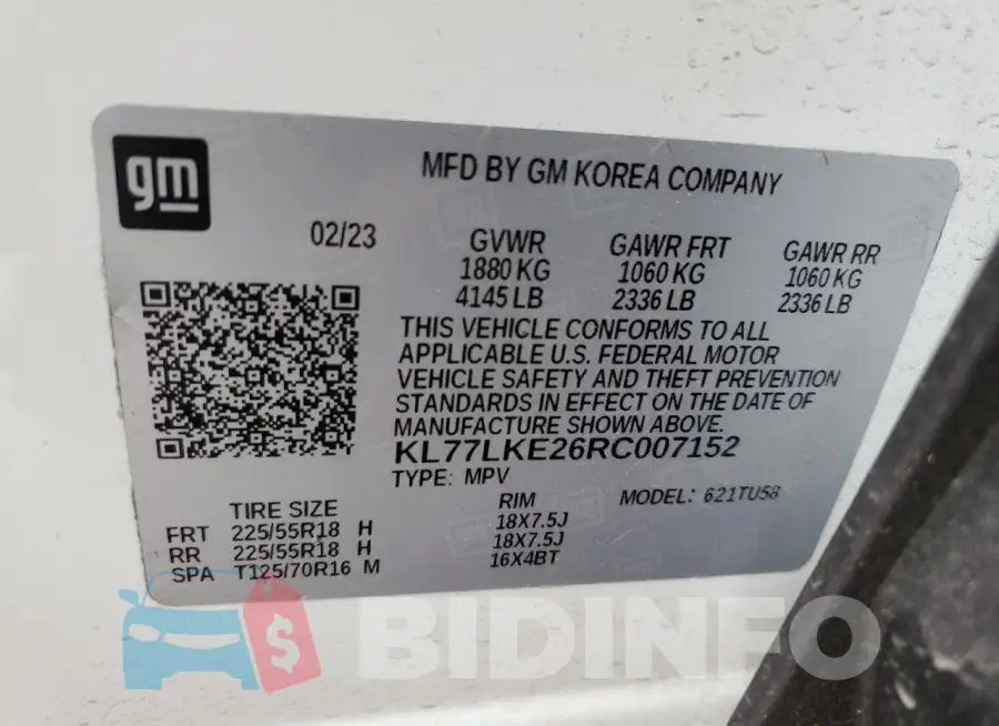 KL77LKE26RC007152 Photo# 13