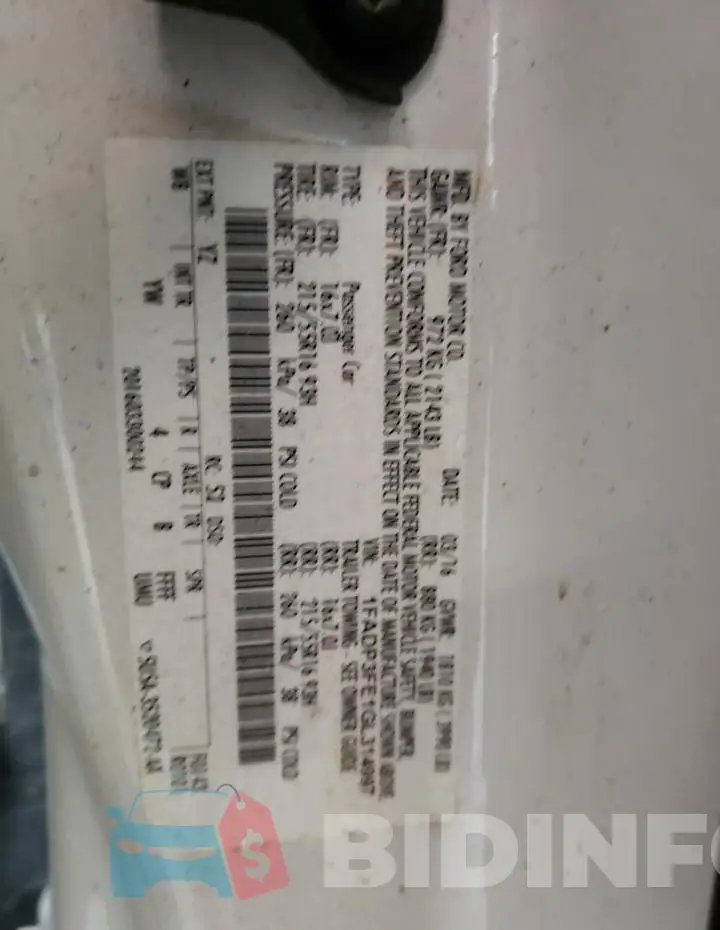 1FADP3FE1GL314997 Photo# 12