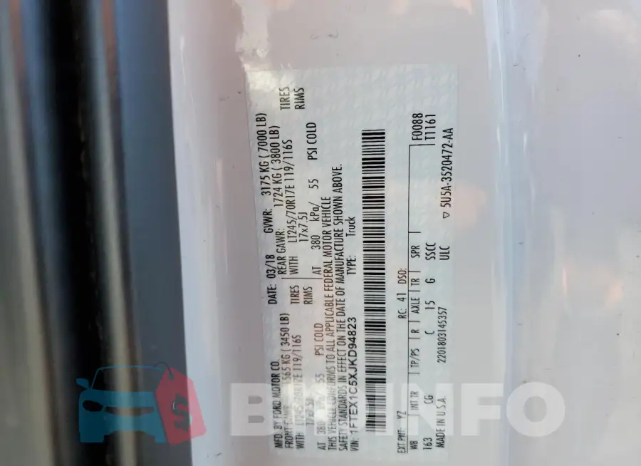 1FTEX1C5XJKD94823 Photo# 12