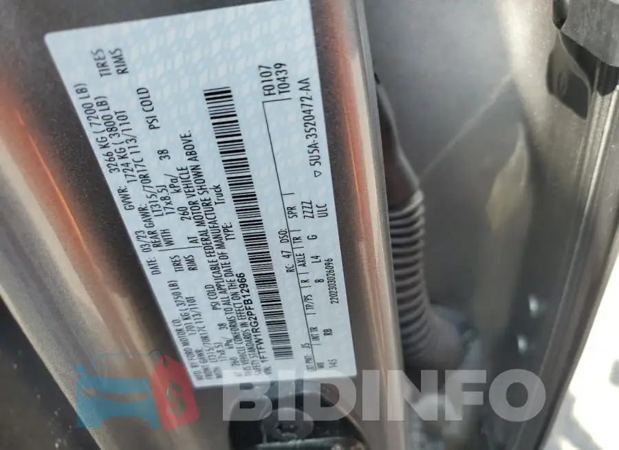 1FTFW1RG2PFB12966 Photo# 12