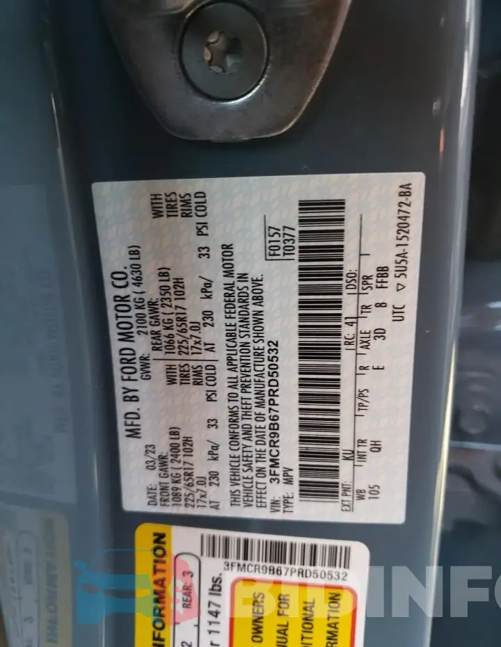 3FMCR9B67PRD50532 Photo# 13
