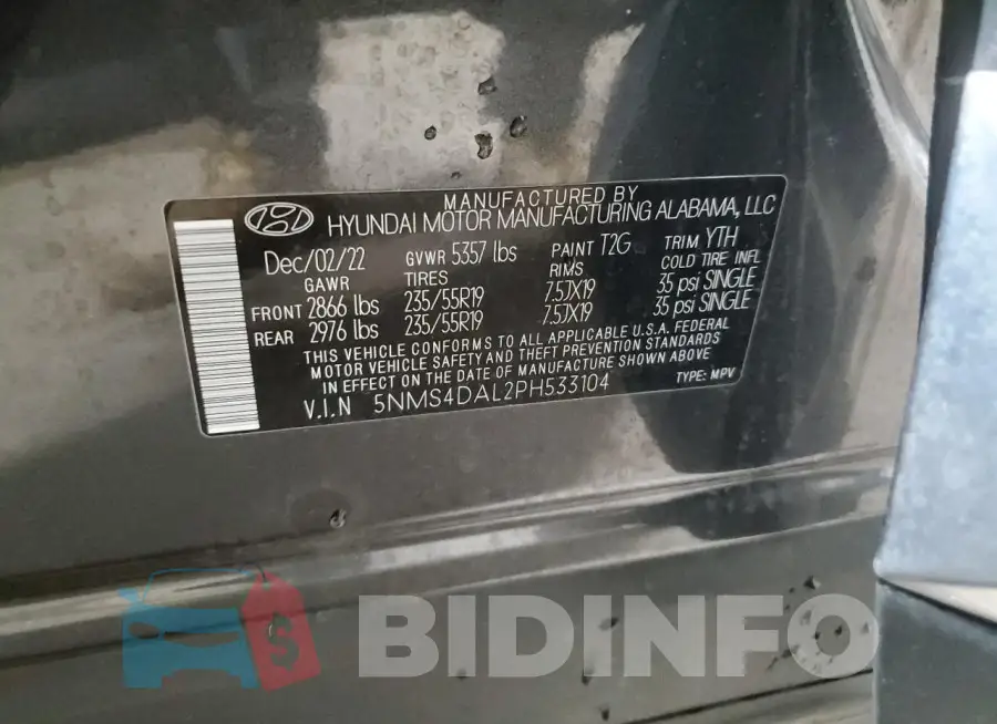 5NMS4DAL2PH533104 Photo# 14
