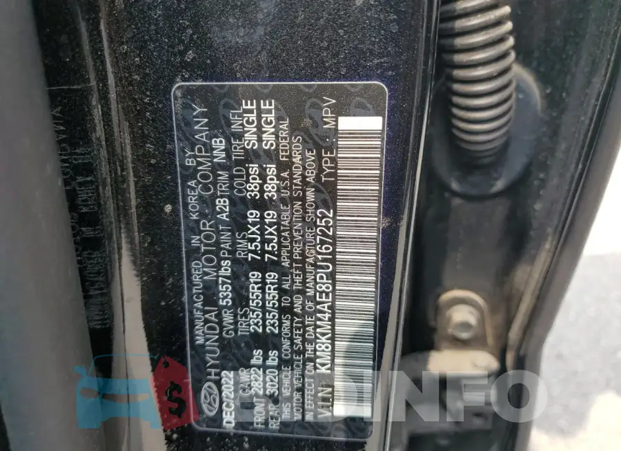 KM8KM4AE8PU167252 Photo# 13