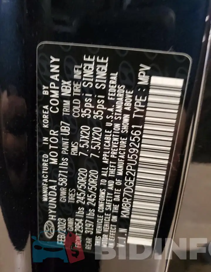 KM8R7DGE2PU592561 Photo# 13