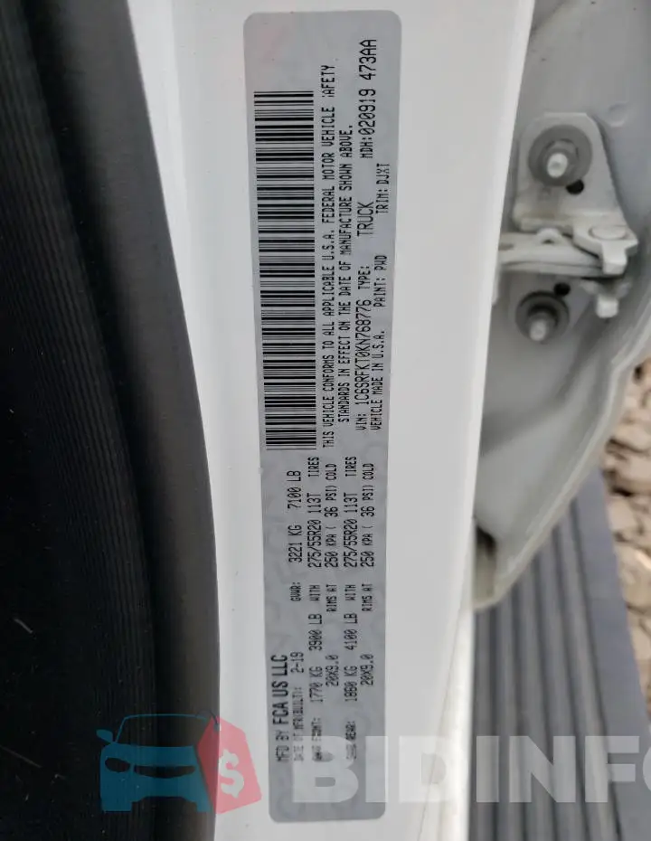 1C6SRFKT0KN768776 Photo# 13