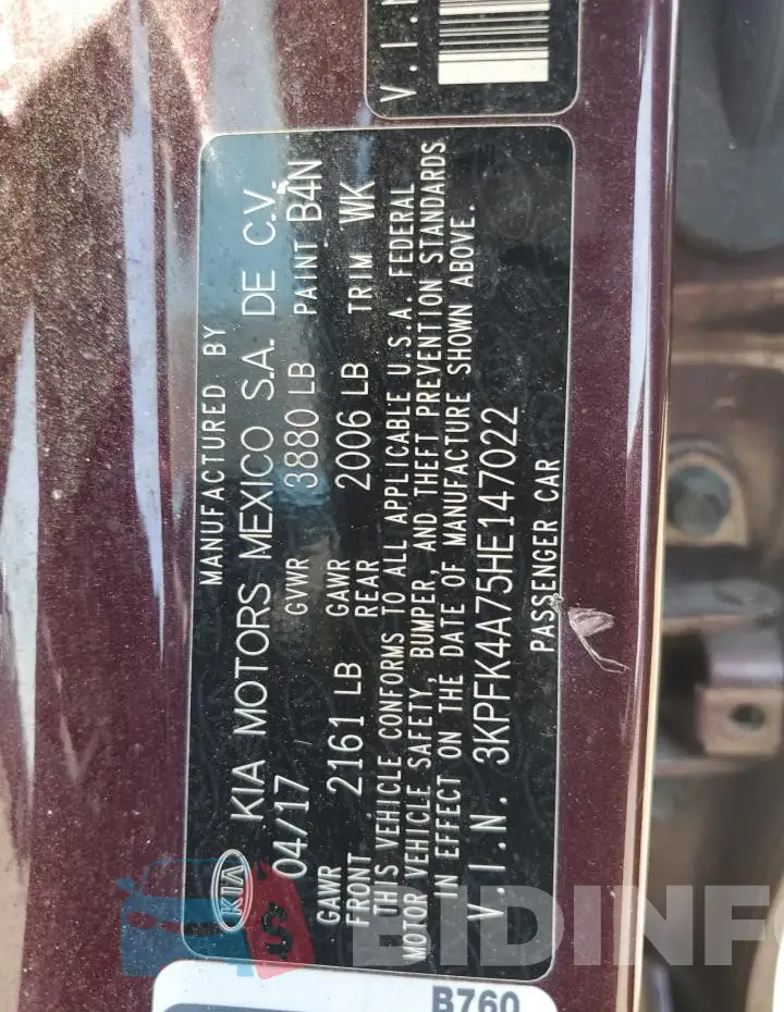 3KPFK4A75HE147022 Photo# 12