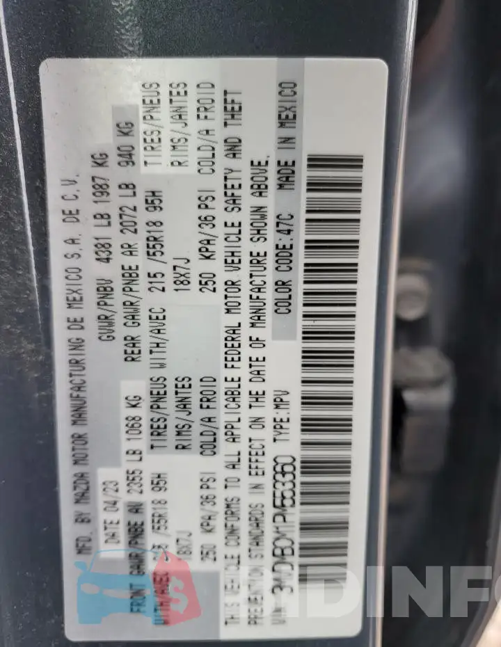 3MVDMBCM1PM553360 Photo# 12