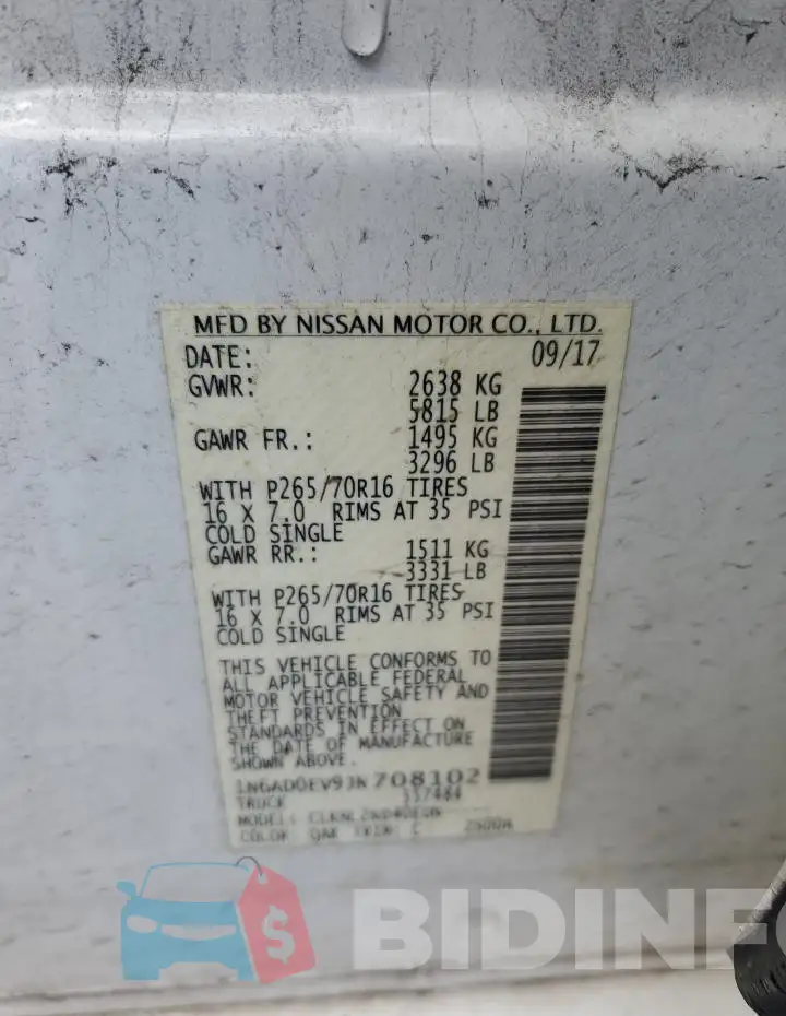 1N6AD0EV9JN708102 Photo# 12