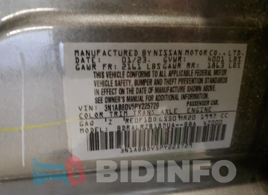 3N1AB8DV5PY225729 Photo# 12