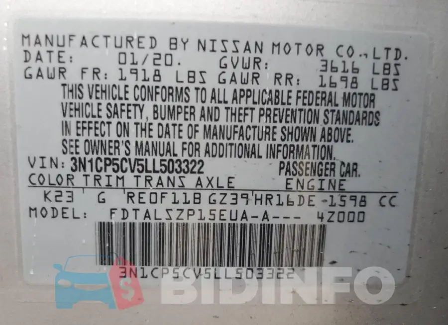3N1CP5CV5LL503322 Photo# 12