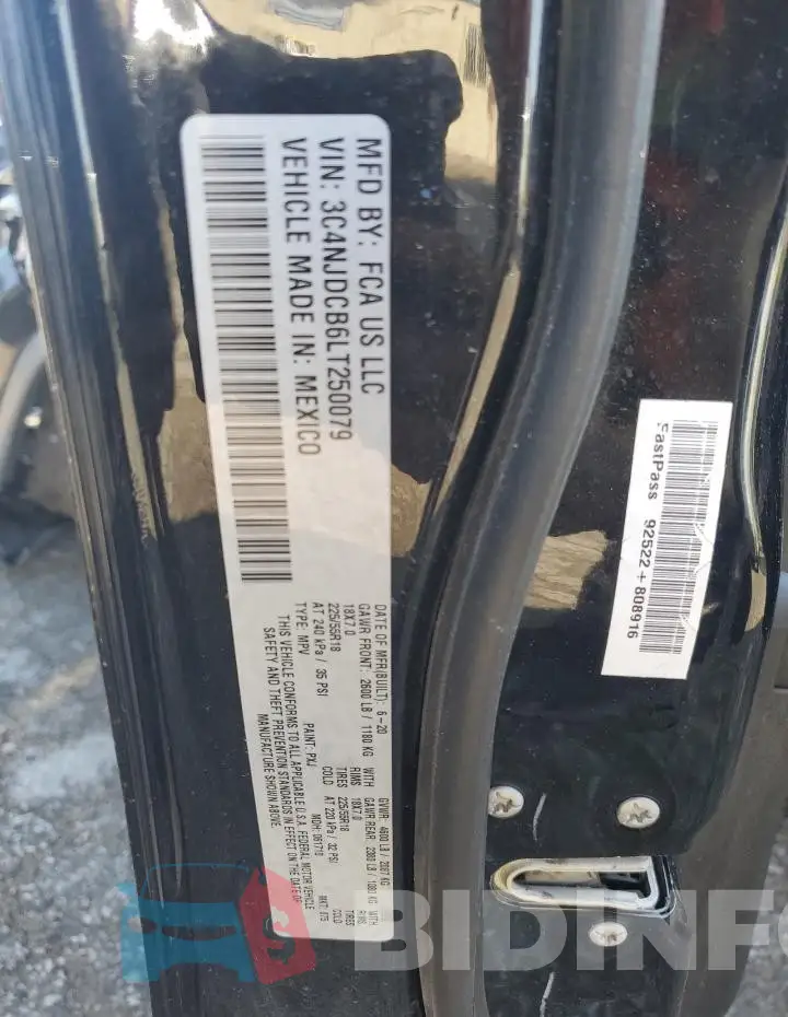 3C4NJDCB6LT250079 Photo# 12
