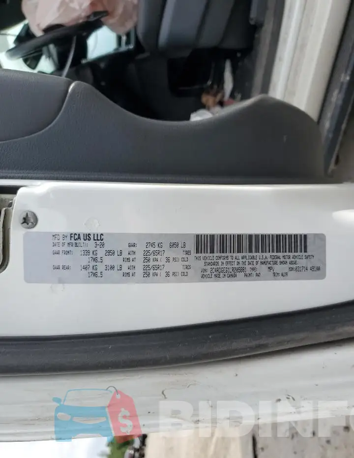 2C4RDGEG1LR205881 Photo# 13