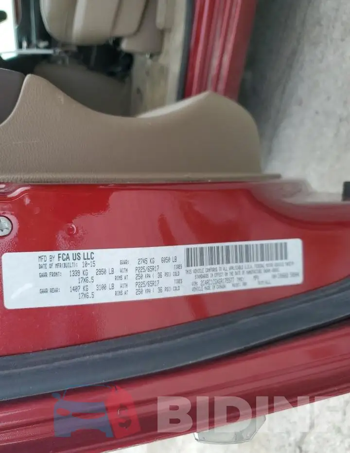 2C4RC1CGXGR175577 Photo# 14