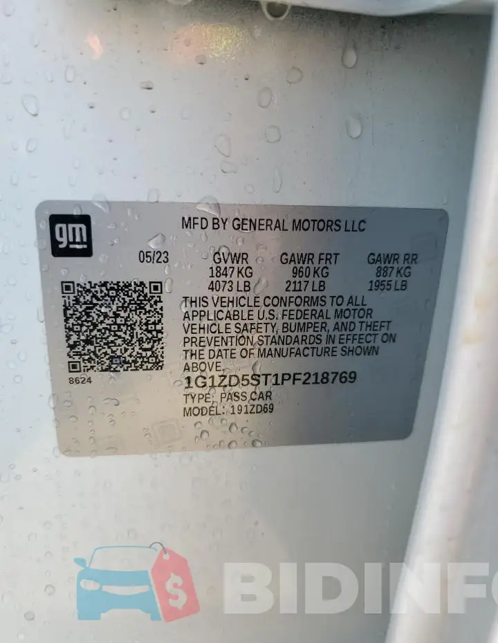 1G1ZD5ST1PF218769 Photo# 13