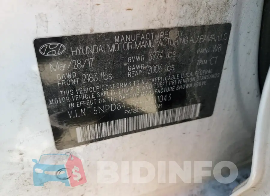5NPD84LF8HH211043 Photo# 12