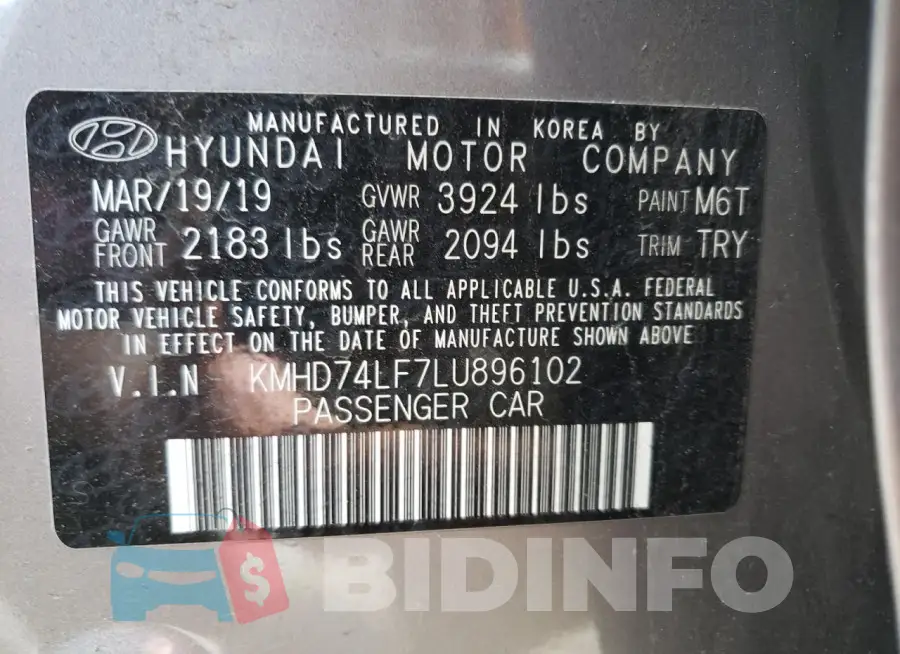 KMHD74LF7LU896102 Photo# 13