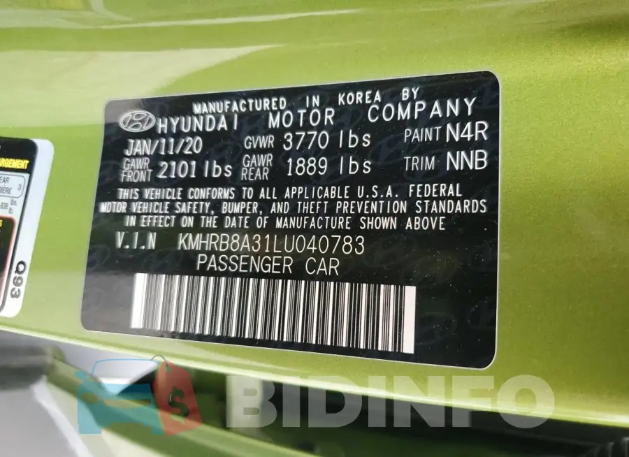 KMHRB8A31LU040783 Photo# 12