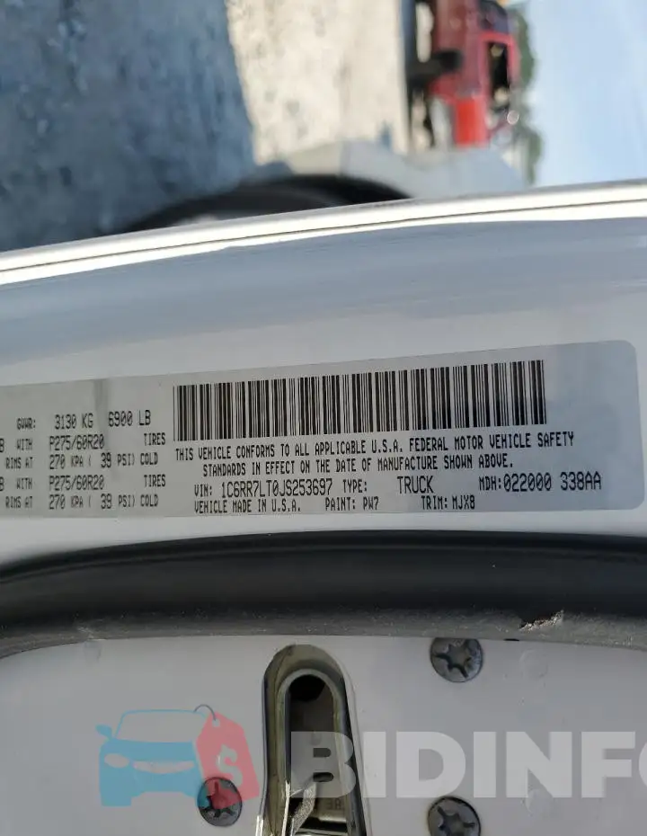 1C6RR7LT0JS253697 Photo# 12