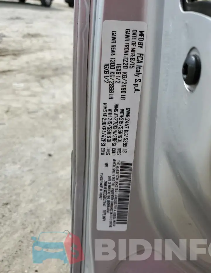 ZFBERFATXG6B07447 Photo# 13