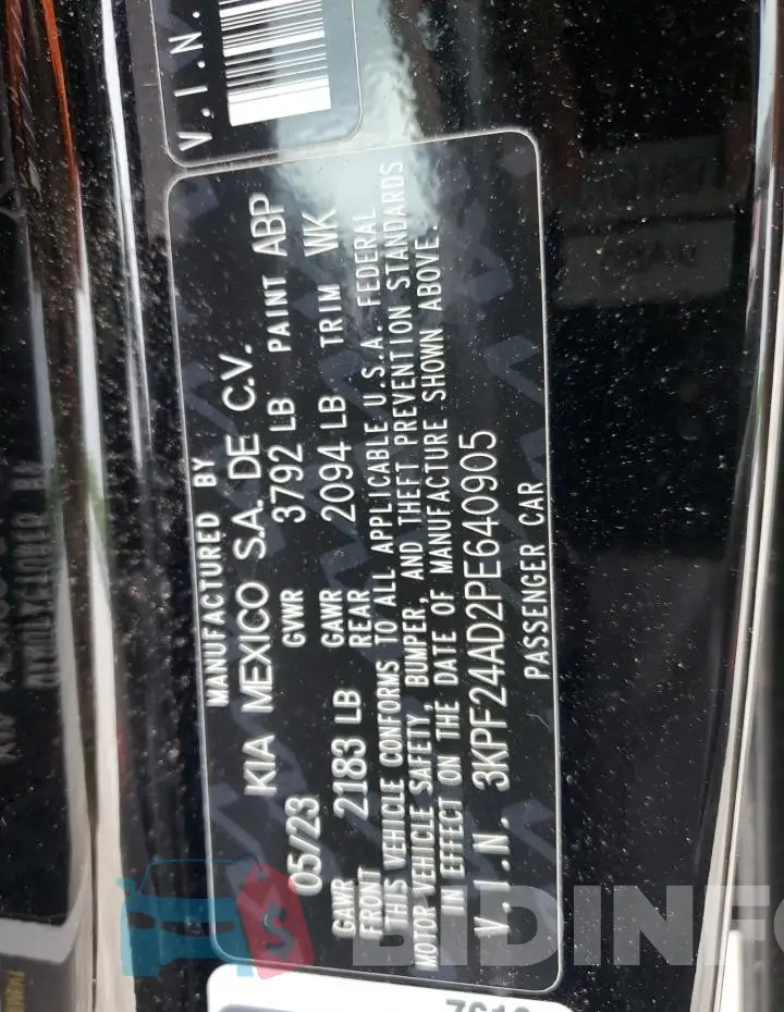 3KPF24AD2PE640905 Photo# 12