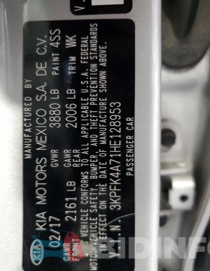 3KPFK4A71HE128953 Photo# 12