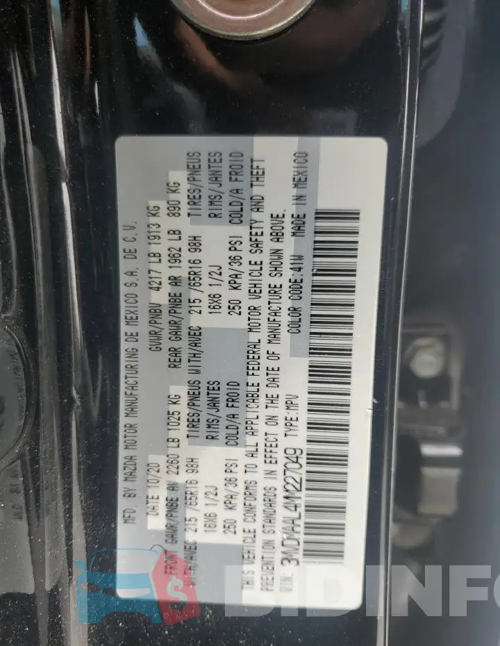 3MVDMAAL4MM227049 Photo# 12