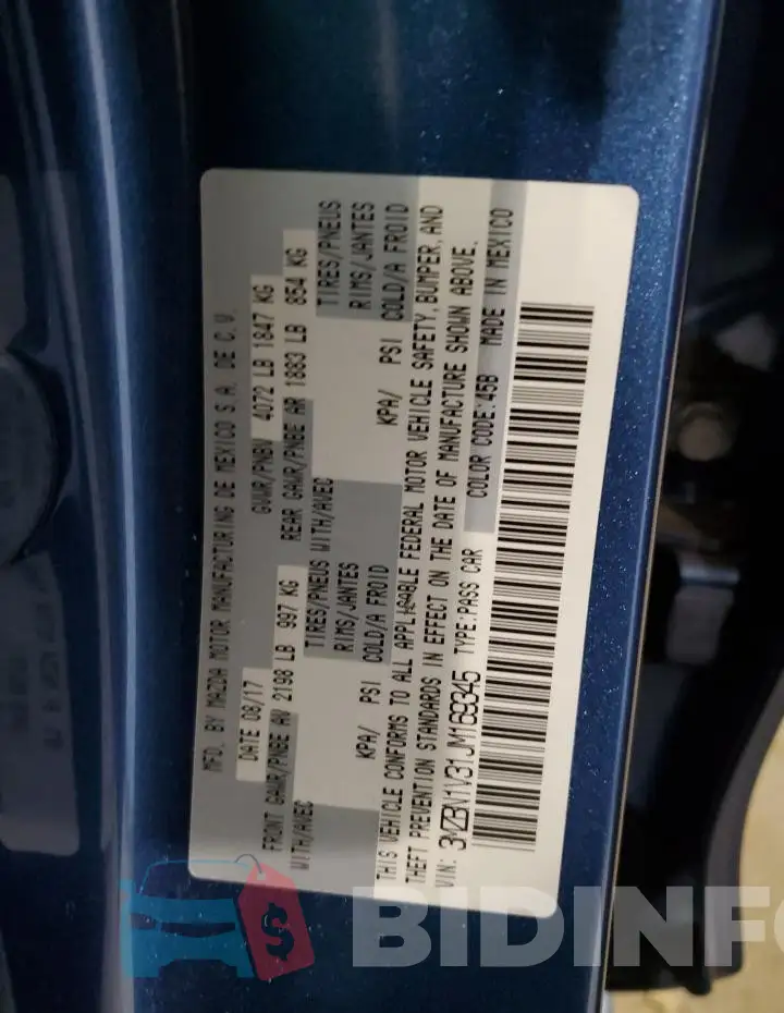 3MZBN1V31JM169345 Photo# 12