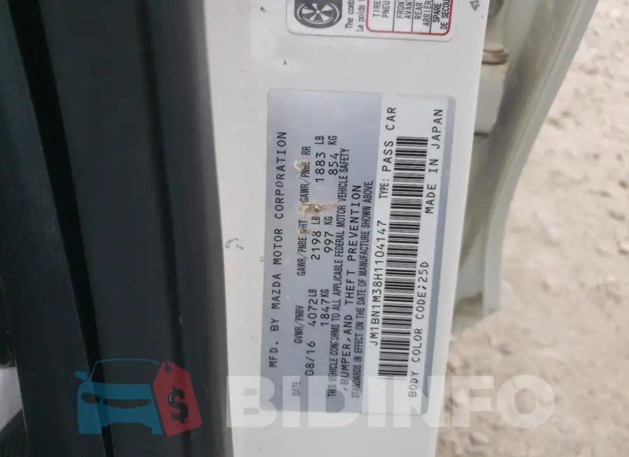 JM1BN1M38H1104147 Photo# 12