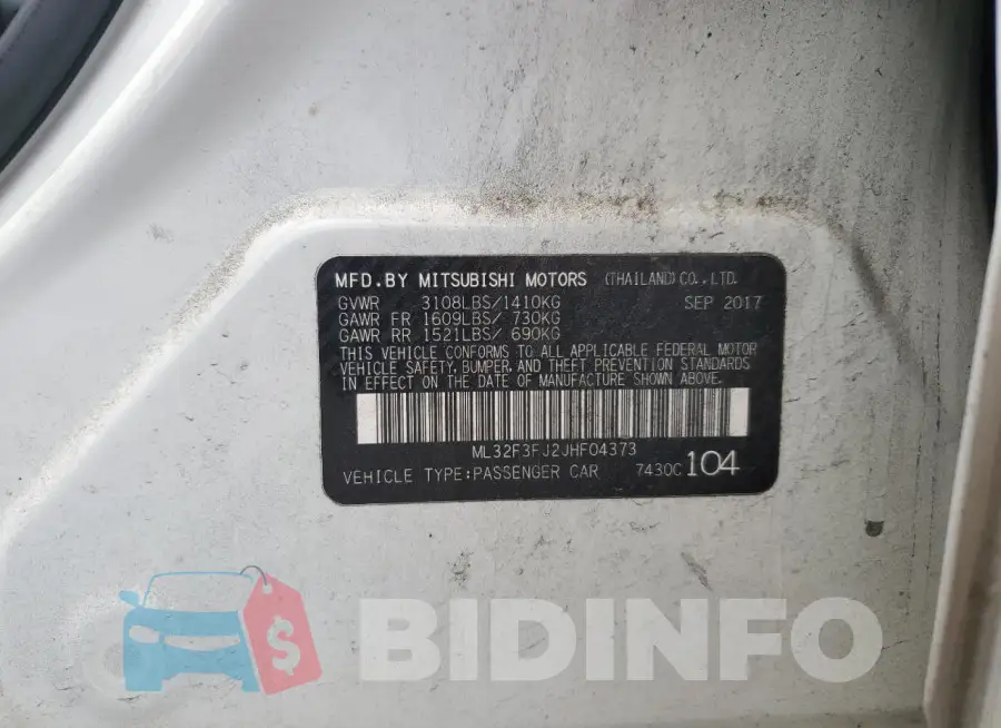 ML32F3FJ2JHF04373 Photo# 12