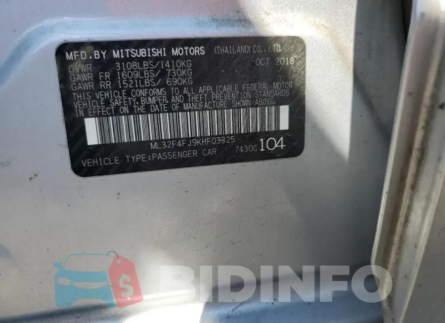 ML32F4FJ9KHF03325 Photo# 12