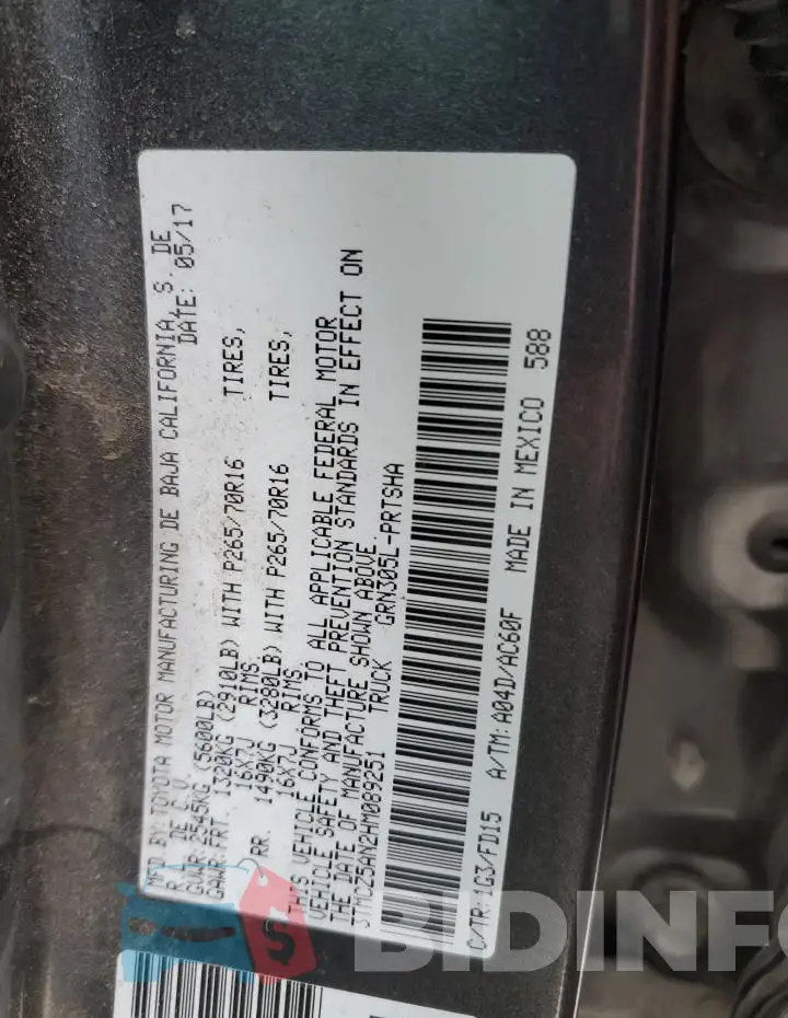 3TMCZ5AN2HM089251 Photo# 12