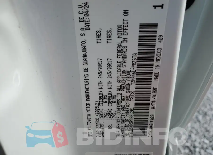 3TYLD5KN5RT001201 Photo# 13