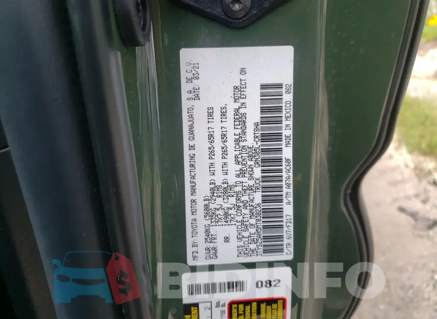 3TYSZ5AN5MT030236 Photo# 10