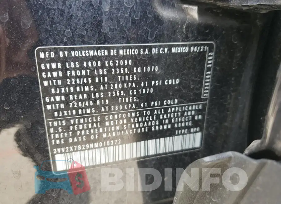 3VV2X7B29NM015372 Photo# 13