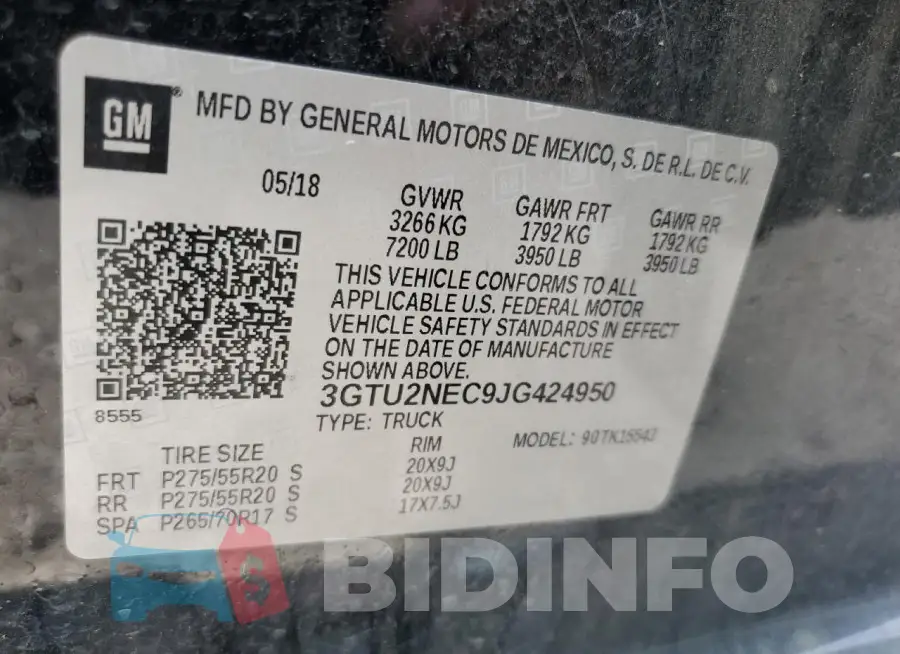3GTU2NEC9JG424950 Photo# 12