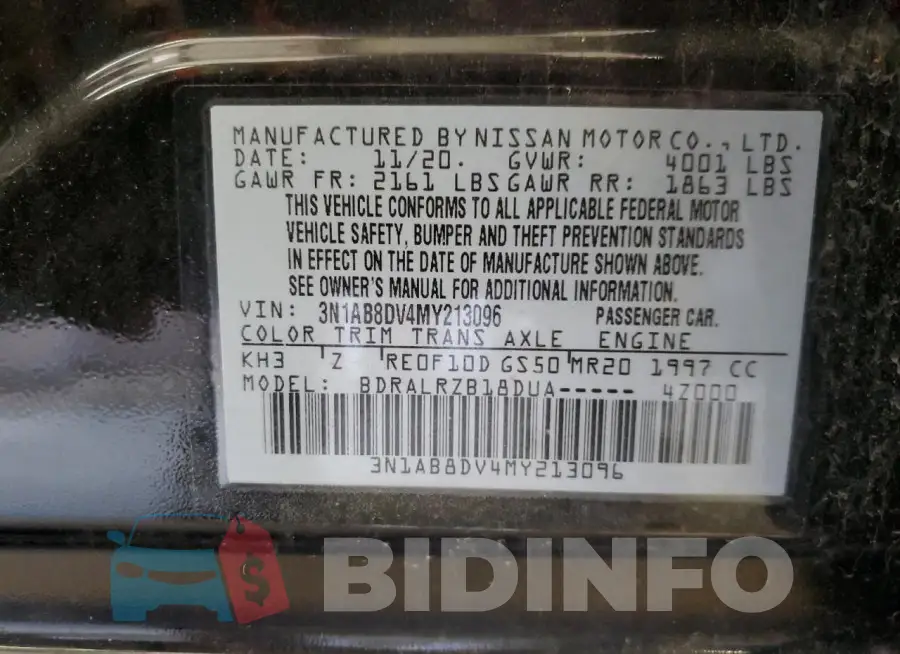 3N1AB8DV4MY213096 Photo# 12