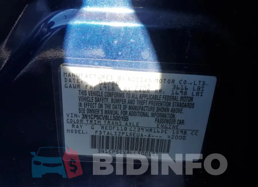 3N1CP5CV8LL500155 Photo# 12