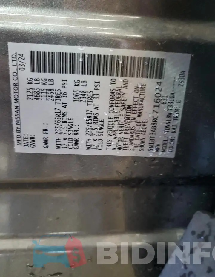 5N1BT3AB8RC716024 Photo# 14