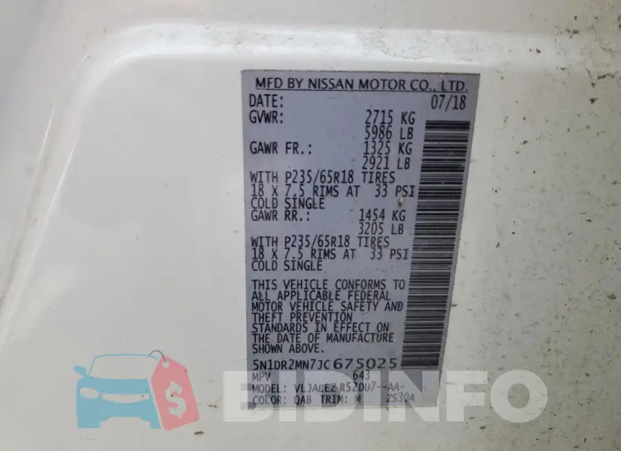 5N1DR2MN7JC675025 Photo# 12