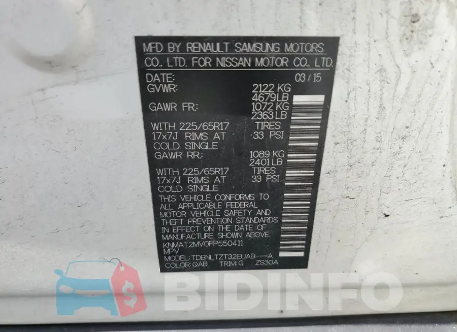 KNMAT2MV0FP550411 Photo# 13