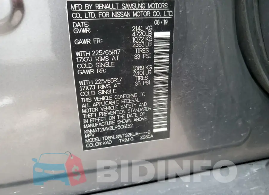 KNMAT2MV8LP506152 Photo# 13
