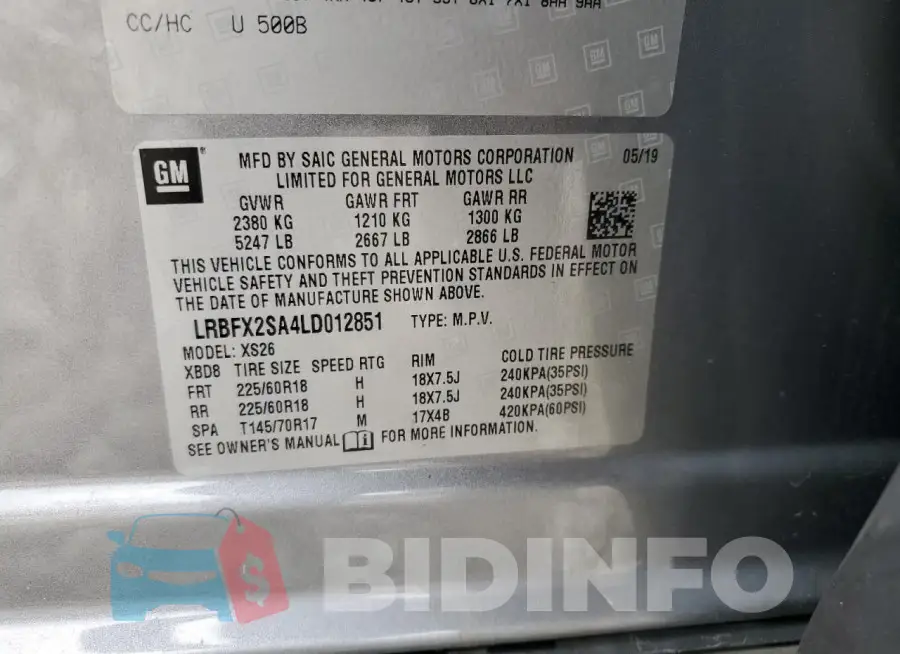 LRBFX2SA4LD012851 Photo# 13